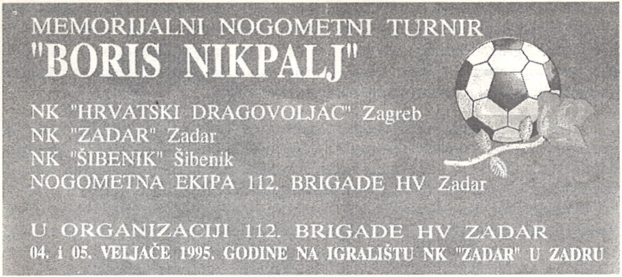SJEĆANJE – Prvi Memorijal Borisa Nikpalja