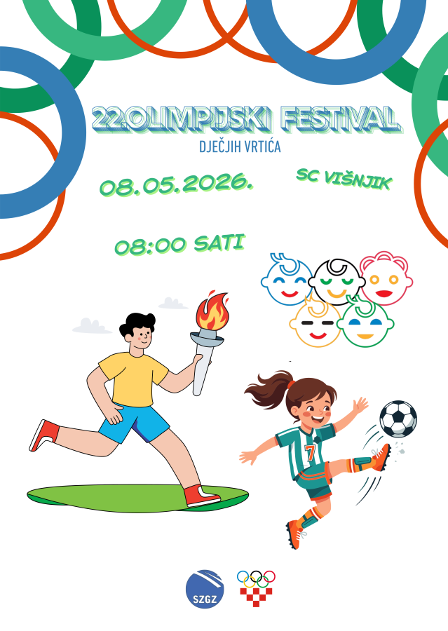 JA ĆU BITI OLIMPIJAC – 22. Olimpijski festival dječjih vrtića Grada Zadra