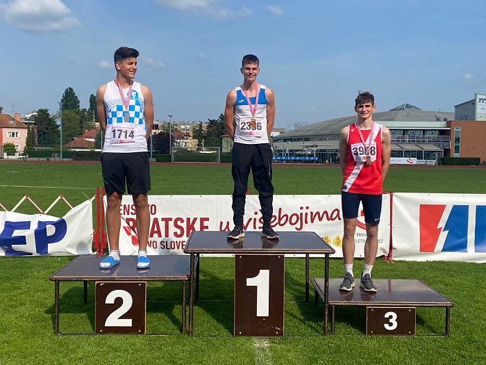 ATLETSKI ŠPORTSKI KLUB ZADAR Emilio Pucar prvak Hrvatske u osmoboju za kadete