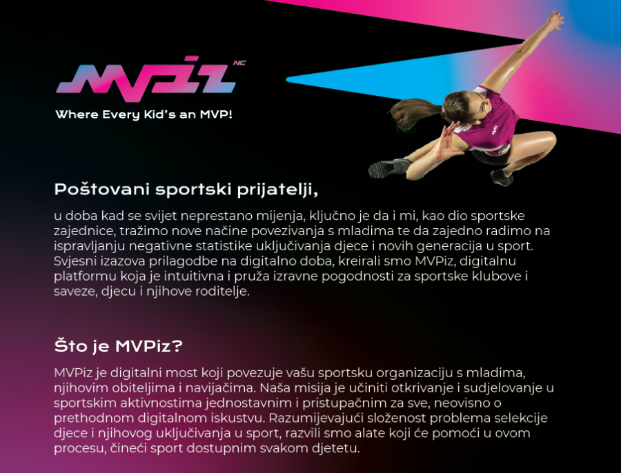 Predstavljanje inovativne športske digitalne platforme