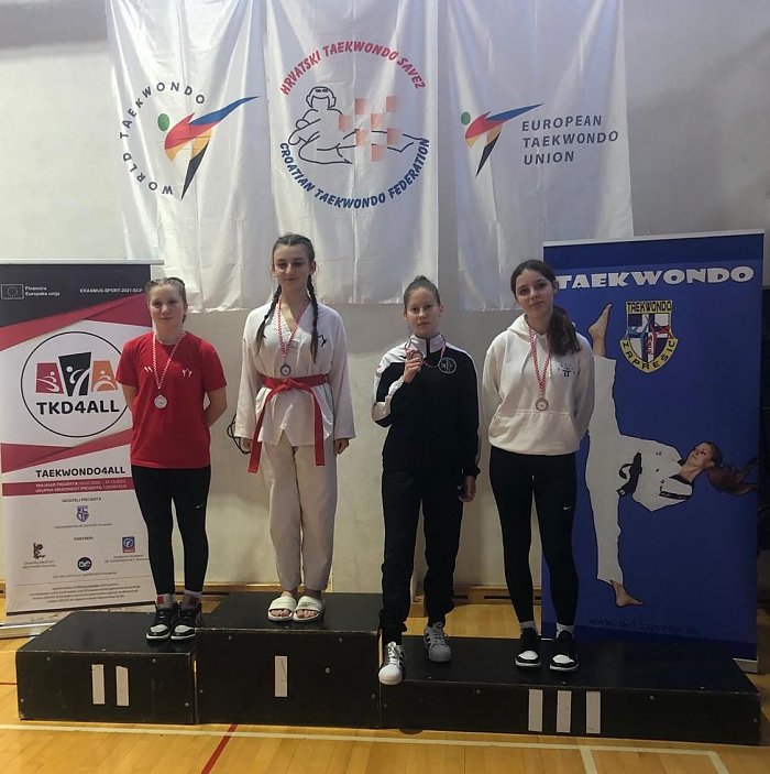 Katarina Vučičić iz Taekwondo kluba Donat treća na Prvenstvu Hrvatske