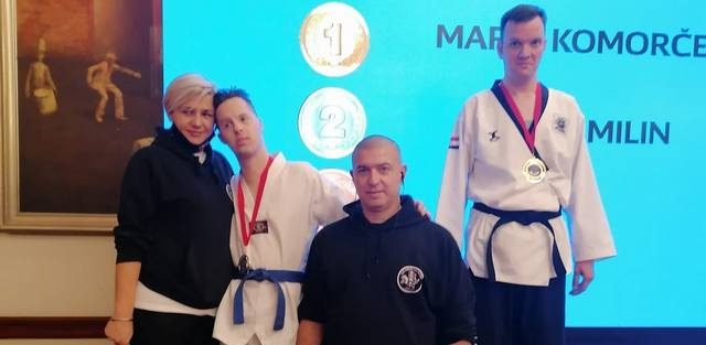 TAEKWONDO KLUB DONAT Zlatne medalje osvojili su Mateo Škara i Sara Kadić