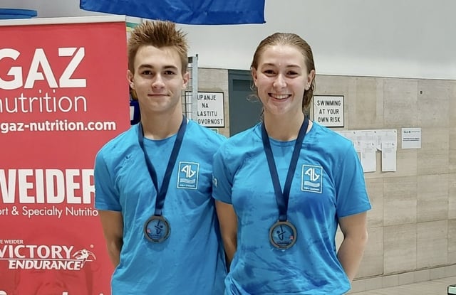 ZIMSKO PH U SKOKOVIMA U VODU KSV ZADAR Bruna i Marko Huljev osvojili ukupno četiri medalje za KSV Zadar