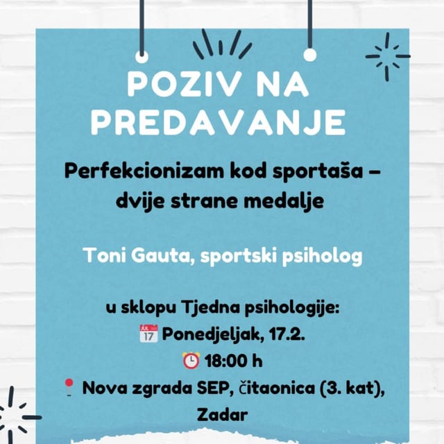 TJEDAN PSIHOLOGIJE – Predavanje Tonija Gaute
