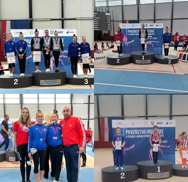 GIMNASTIČKI KLUB SALTO Srebro Franka Šušića, bronca Grete Gašparović te ekipno srebro Kapular i Gašparović na Višebojskom PH u sportskoj gimnastici