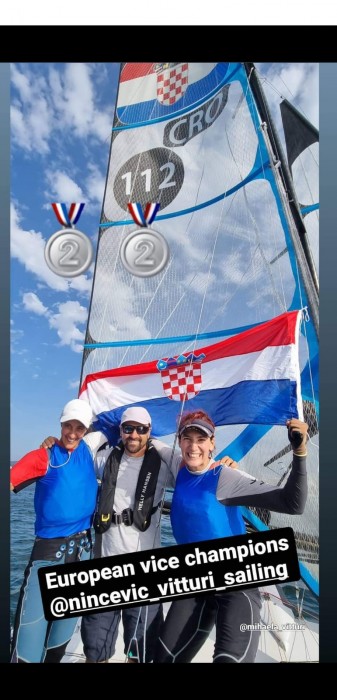 Enia Ninčević i Mihaela de Micheli Vitturi osvojile srebrnu medalju na EP u Grčkoj