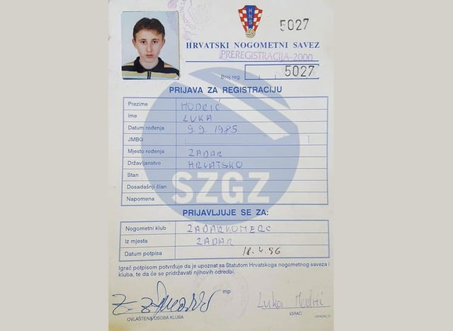 PRVI POTPIS – Prije 29 ljeta Luka Modrić pristupio Zadarkomercu