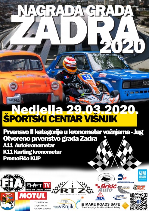Nagrada grada Zadra 2020 u organizaciji Automobilističkog kluba „RTZ“