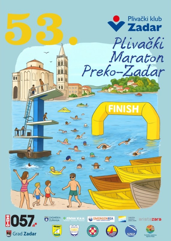 Otvorene prijave za 53. plivački maraton Preko – Zadar
