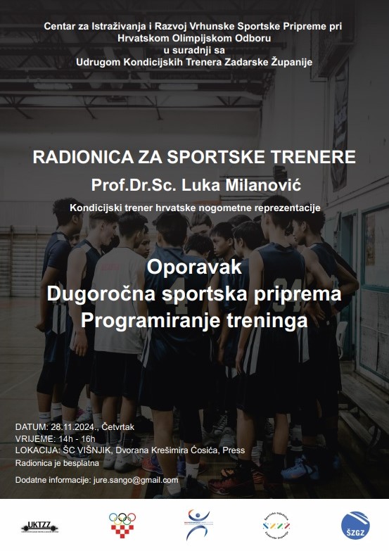 SPORTSKA PRIPREMA – Besplatna radionica za trenere