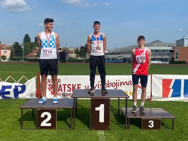 ATLETSKI ŠPORTSKI KLUB ZADAR Emilio Pucar prvak Hrvatske u osmoboju za kadete