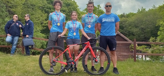 Tri naslova državnih prvaka za Biciklistički klub Zadar