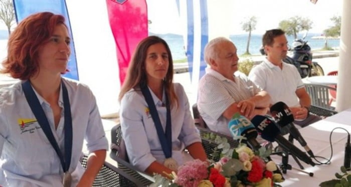 JK Uskok organizirao doček srebrnih Enije Ninčević i Mihaele de Micheli Vitturi