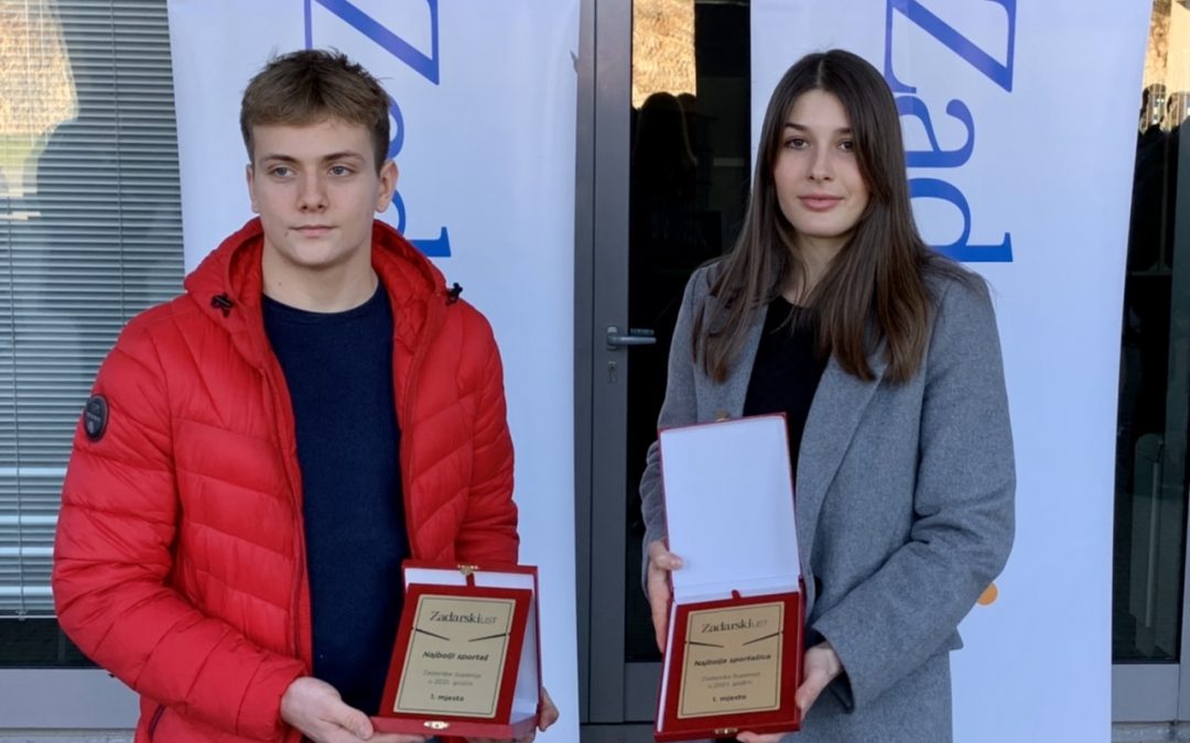 Matej Nevešćanin i Veronika Šokota najbolji sportaš i sportašica u akciji Zadarskog lista
