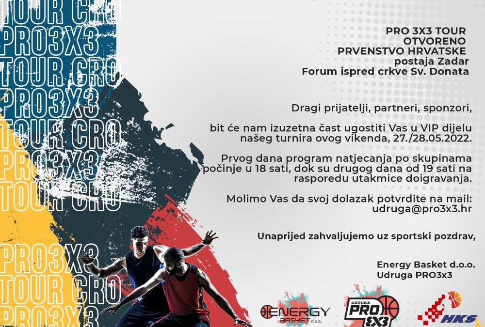 PRO 3×3 2022 Zadar – otvoreno prvenstvo Hrvatske u 3×3 košarci