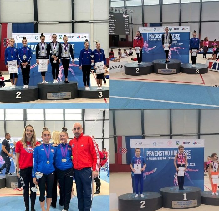 GIMNASTIČKI KLUB SALTO Srebro Franka Šušića, bronca Grete Gašparović te ekipno srebro Kapular i Gašparović na Višebojskom PH u sportskoj gimnastici