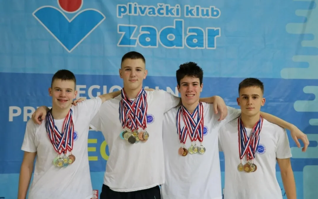 Članovi PK Jadere osvojili 12 medalja i postali štafetni regionalni prvaci!