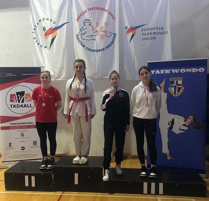 Katarina Vučičić iz Taekwondo kluba Donat treća na Prvenstvu Hrvatske